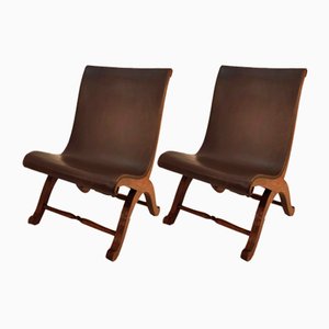 Set of Spanish Chairs by Pierre Lottier for Valmazan, 1950s