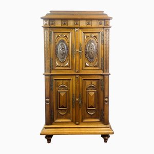 Antique Carved English Cabinet, 1830