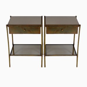Neoclassical Bedside Tables from Maison Baguès, 1950s, Set of 2