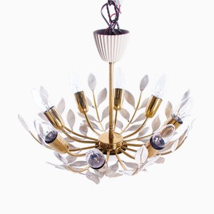 Floral Ceiling Lamp from Vereinigte Werkstätten, Germany, 1950s