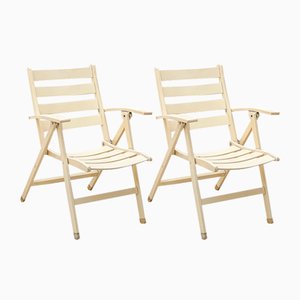 Outdoor Folding Armchairs, 1960s, Set of 2