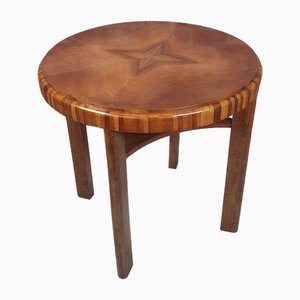 Vintage Art Deco Walnut Table, 1930s