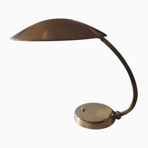 Grande Lampe de Bureau Bauhaus en Laiton, 1930s