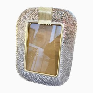 Murano Glass and Brass Rectangular Picture Frame from Barovier & Toso, 1980s