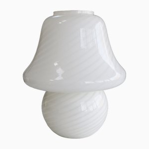 Murano Swirl Mushroom Lamp from Made Murano Glass, 1970s