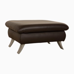 Leather Stool in Dark Brown from Koinor Rossini