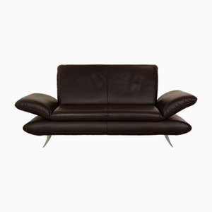 Leather Two Seater Sofa in Dark Brown from Koinor Rossini