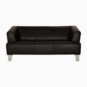 2300 Leather Two Seater Black Sofa from Rolf Benz