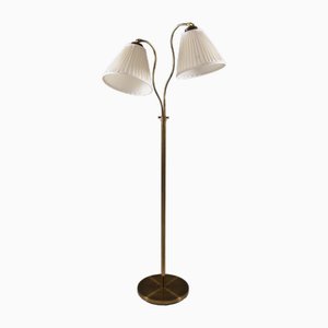 Swedish Modern Floor Lamp in Brass attributed to Corona, 1940s
