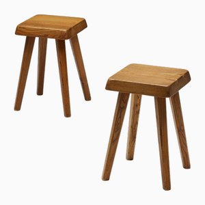 S01 Stools attributed to Pierre Chapo, France, 1970s