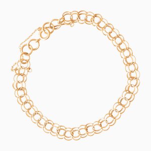 Bracciale vintage in oro giallo 9k, anni '60