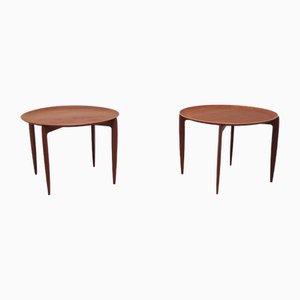 Tray Table in Teak by Willumsen and Engholm for Fritz Hansen, 1958, Set of 2