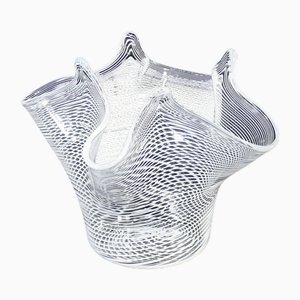 Vase aus mundgeblasenem Glas, Modell Fazzoletto