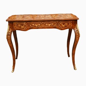 Französischer Schreibtisch Louis XVI Bureau Plat Intarsie