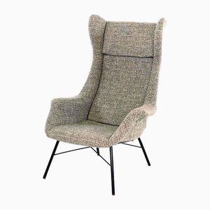 Poltrona Wingback vintage di Miroslav Navratil per Ton