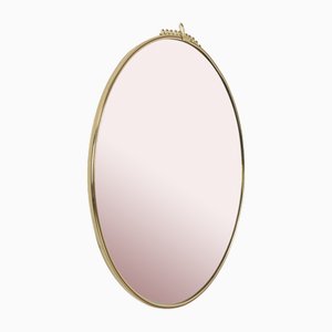 Large Vintage Round Mirror