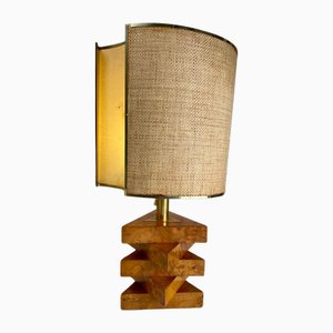 Sculptural Italian Briar Table Lamp, 1970s