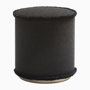 Il Pouf in Bouclè Black by Lo Decor