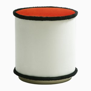 IL Pouf Graphic Trilogy Blanc Brique