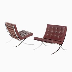 Barcelona Armchairs by Ludwig Mies Van Der Rohe for Knoll, 1929, Set of 2