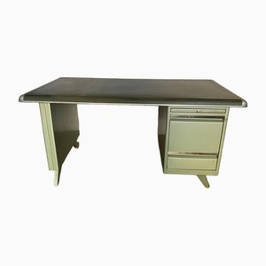 Metal Executive Desk with 3 Industrial Drawers from ATAL, 1950s
