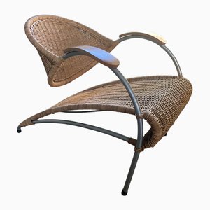 Rattan Lounge Chair, 1980s