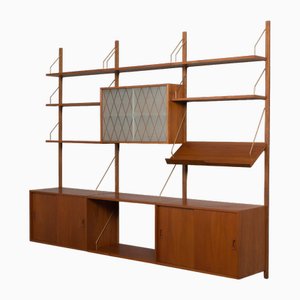 Mid-Century Wandregal aus Teak, 1960er