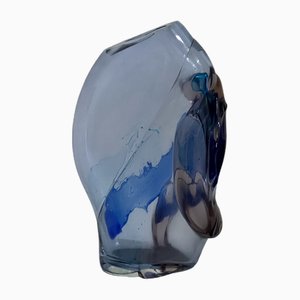 Murano Glas Skulpturenvase von Paolo Crepax, 1980er