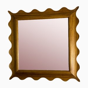 Wavy Wooden Mirror, 1990s