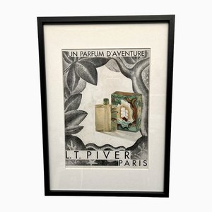 Stampa pubblicitaria Art Deco, Francia Originariamente 20s lt Piver Paris, 1920s