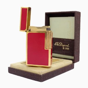 20th Century Lighter in Gold and Chinese Lacquer from Dupont Gatsby, France, 1980s