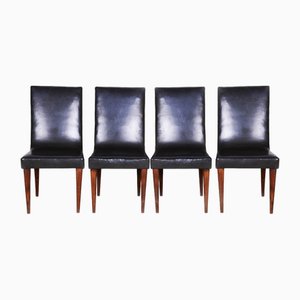 Vintage Art Deco Chairs by Jindřich Halabala for Up Závody, 1930s, Set of 4