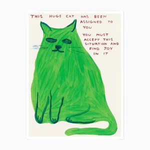 David Shrigley, This Huge Cat Lithograph, 2022