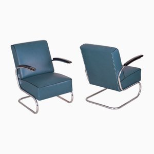 Set of Vintage Bauhaus Armchairs from Mücke Melder, 1930s