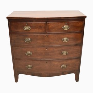 Antique Georgian Bow Fronted Chest of Drawers, 1800