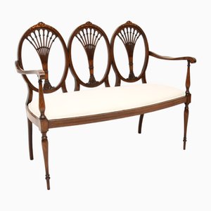 Antique Edwardian Settee Bench, 1900