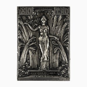 Placa de plata de René Lalique, años 20