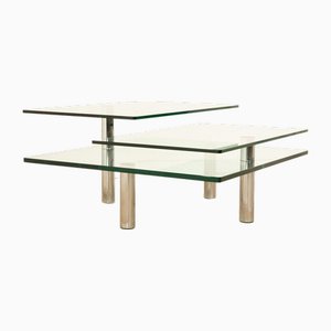Draenert Imperial Glass Coffee Table in Silver