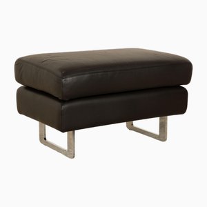 Conseta Leather Stool in Black from Cor