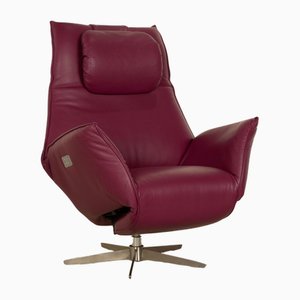Safira Leather Armchair in Violet from Koinor