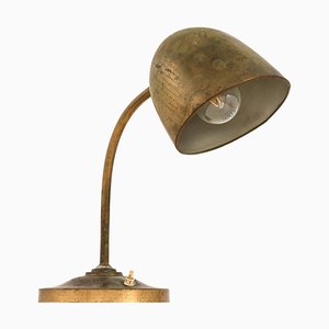 Lámpara de mesa de latón de Vilhelm Lauritzen, años 50