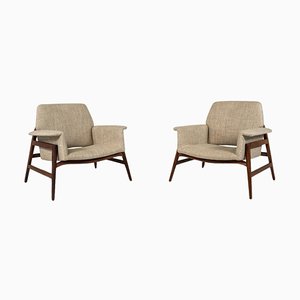 Mid-Century Modern Armchairs in the style of Gianfranco Frattini, Italy, 1960s