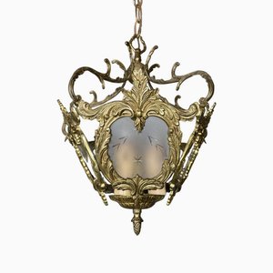 Vintage Brass French Lantern