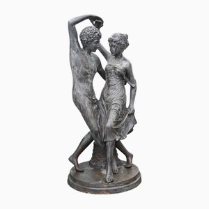 Amantes de la danza de bronce