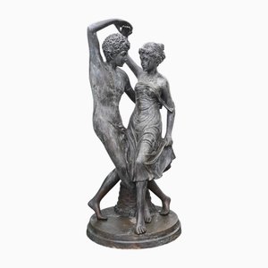 Amanti danzanti in bronzo romano