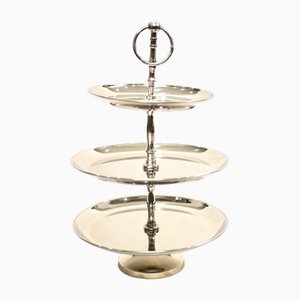 Silver Plate Cake Stand 3 Tiered Afternoon Tea