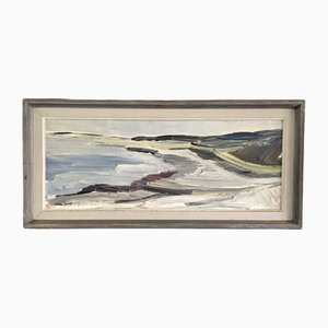 Pure Shores, dipinto a olio, anni '50, con cornice