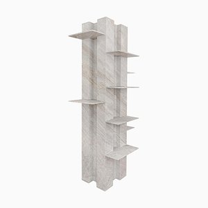 Orthogonals Grande Freestanding Marble Bookcase by Studio Ib Milano