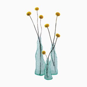 Glass Acrylic Vases by Daan De Wit, Set of 3