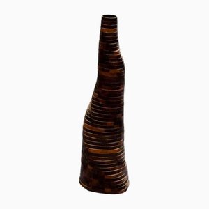Small Burned Bamboo Vase by Daan De Wit